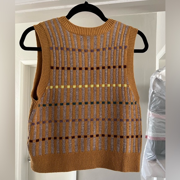 Madewell Striped Knit Sweater Vest - Picture 2 of 4